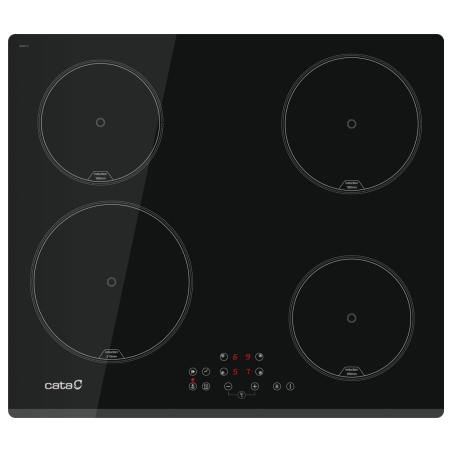 Cata Hob | IB 6324E2 BK | Induction | Number of burners/cooking zones 4 | Touch | Timer | Black