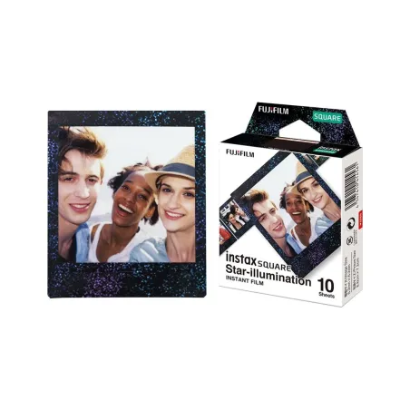 Fujifilm | Instax Square star Illumination Instant film (10pl) | 86 x 72 mm | Print Size: 86mm x 72mm, Image size: 62mm x 62mm |