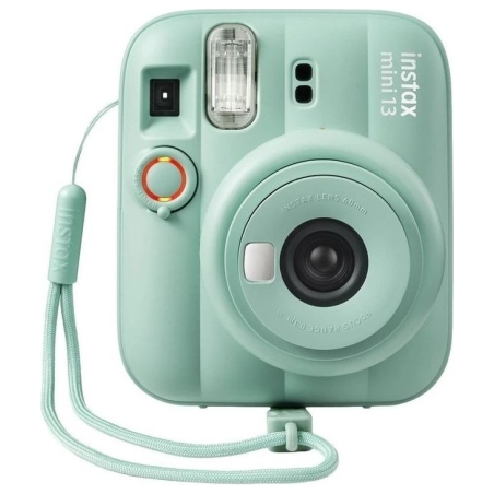 Fujifilm Instant Camera | Instax mini 13 + Instax Mini Glossy (10pl) | Green | 0.3m - ∞ | 800