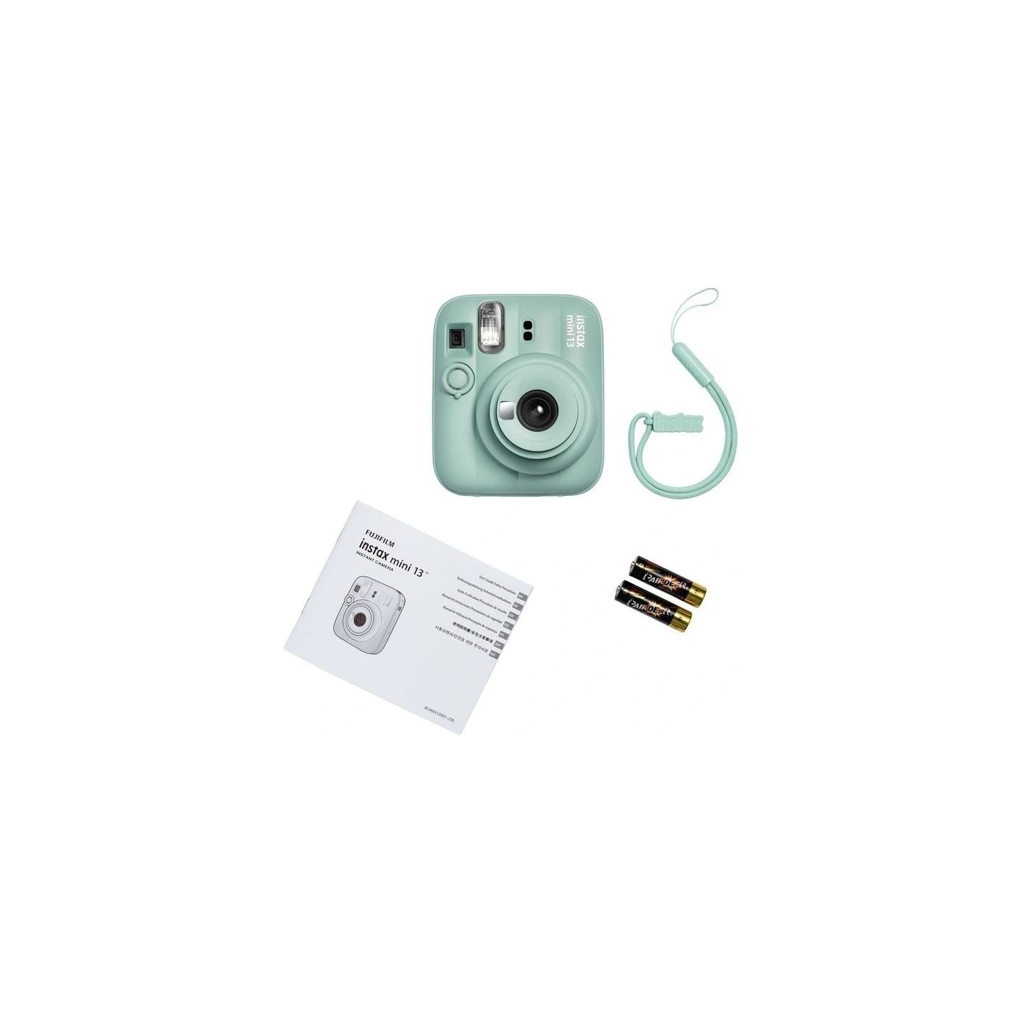 Fujifilm Instant Camera | Instax mini 13 + Instax Mini Glossy (10pl) | Green | 0.3m - ∞ | 800