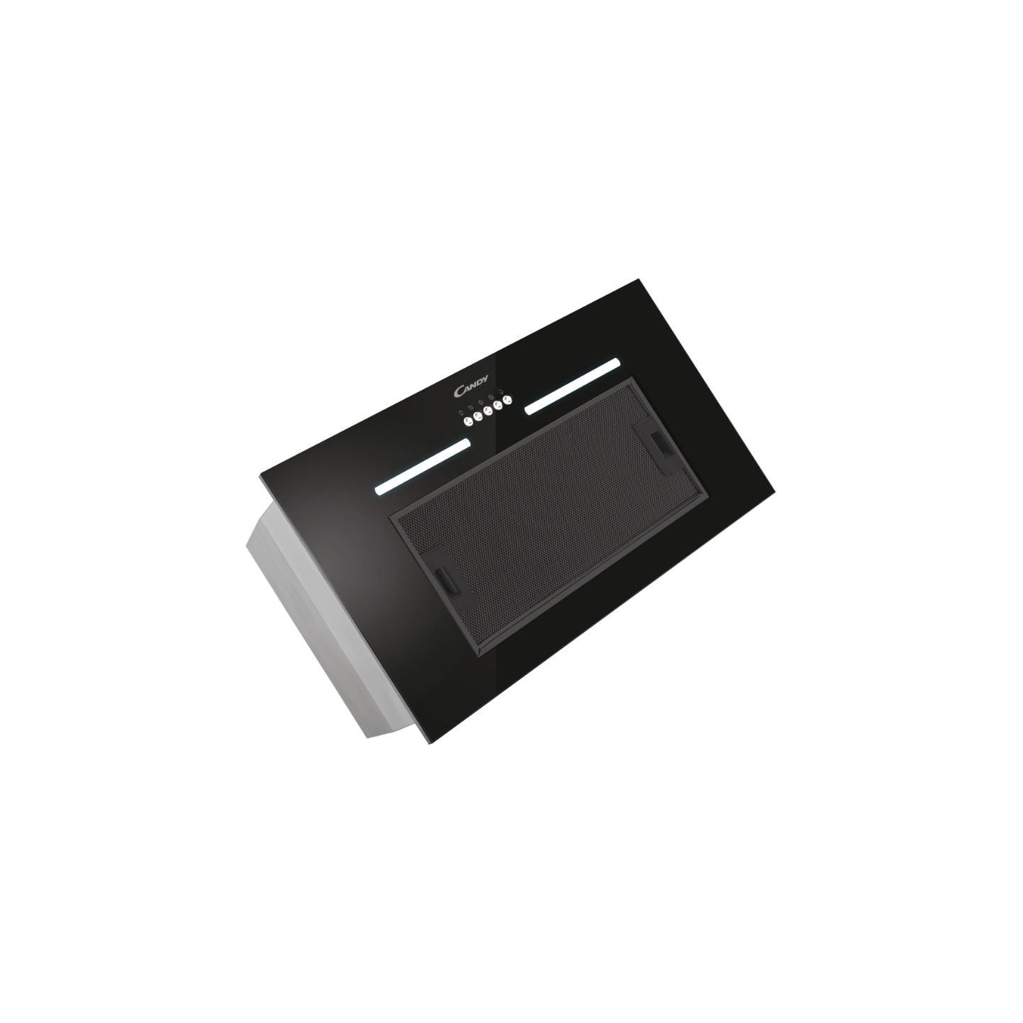 Candy | Hood | CPY5MBG | Canopy | Energy efficiency class C | Width 52 cm | 298 m³/h | Mechanical control | LED | Black Glass