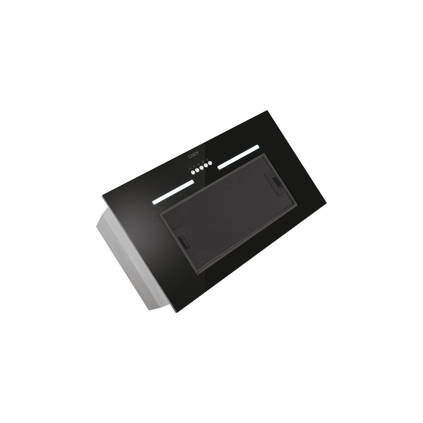Candy | Hood | CPY5MBG | Canopy | Energy efficiency class C | Width 52 cm | 298 m³/h | Mechanical control | LED | Black Glass