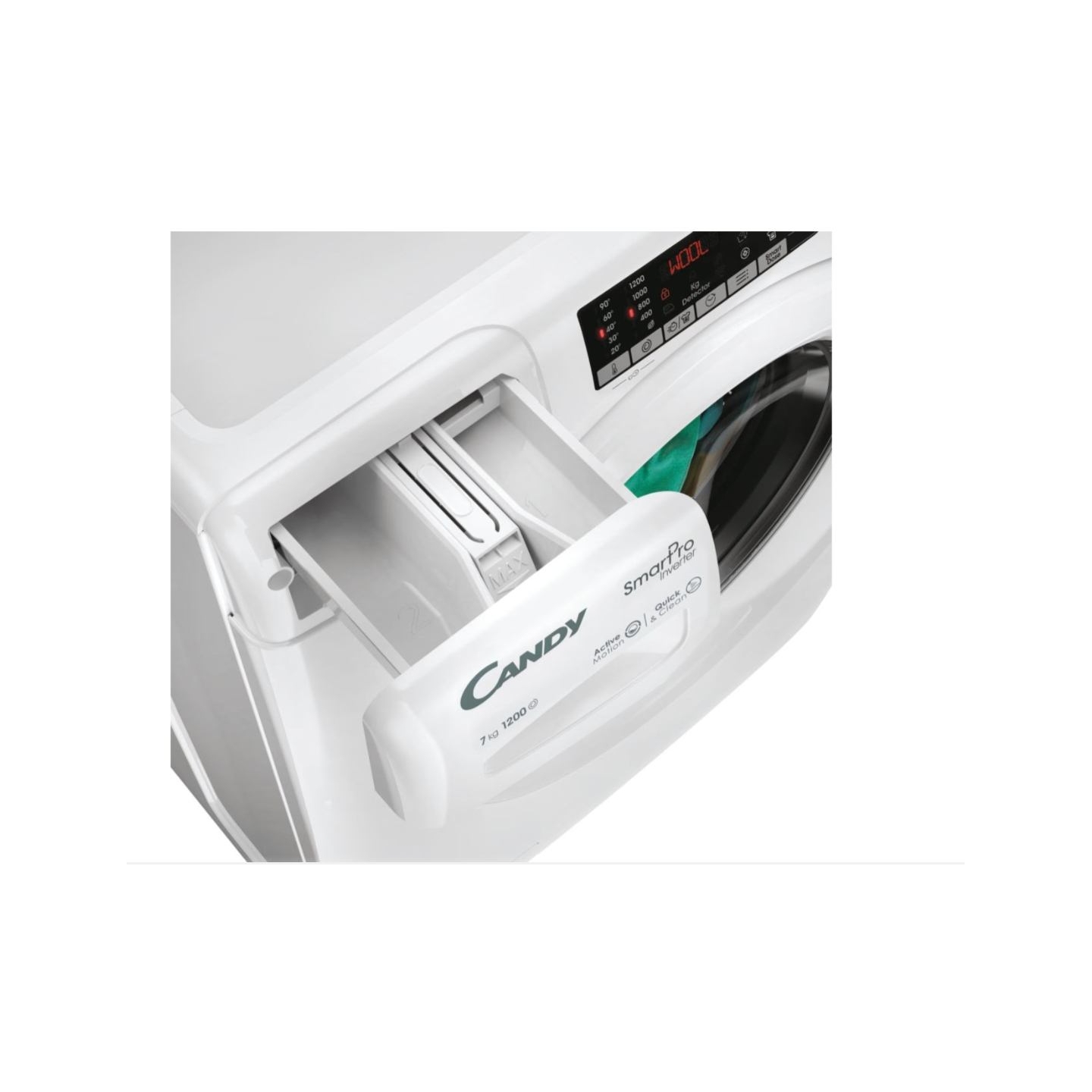 Candy | Washing Machine | CO4 274TWM6/1-S | Energy efficiency class A | Front loading | Washing capacity 7 kg | 1200 RPM | Depth