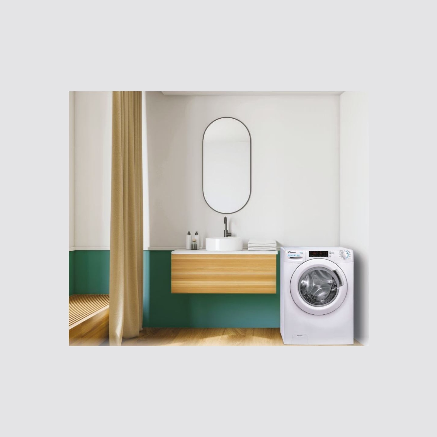 Candy | Washing Machine | CS1482DW4/1-S | Energy efficiency class B | Front loading | Washing capacity 8 kg | 1400 RPM | Depth 5