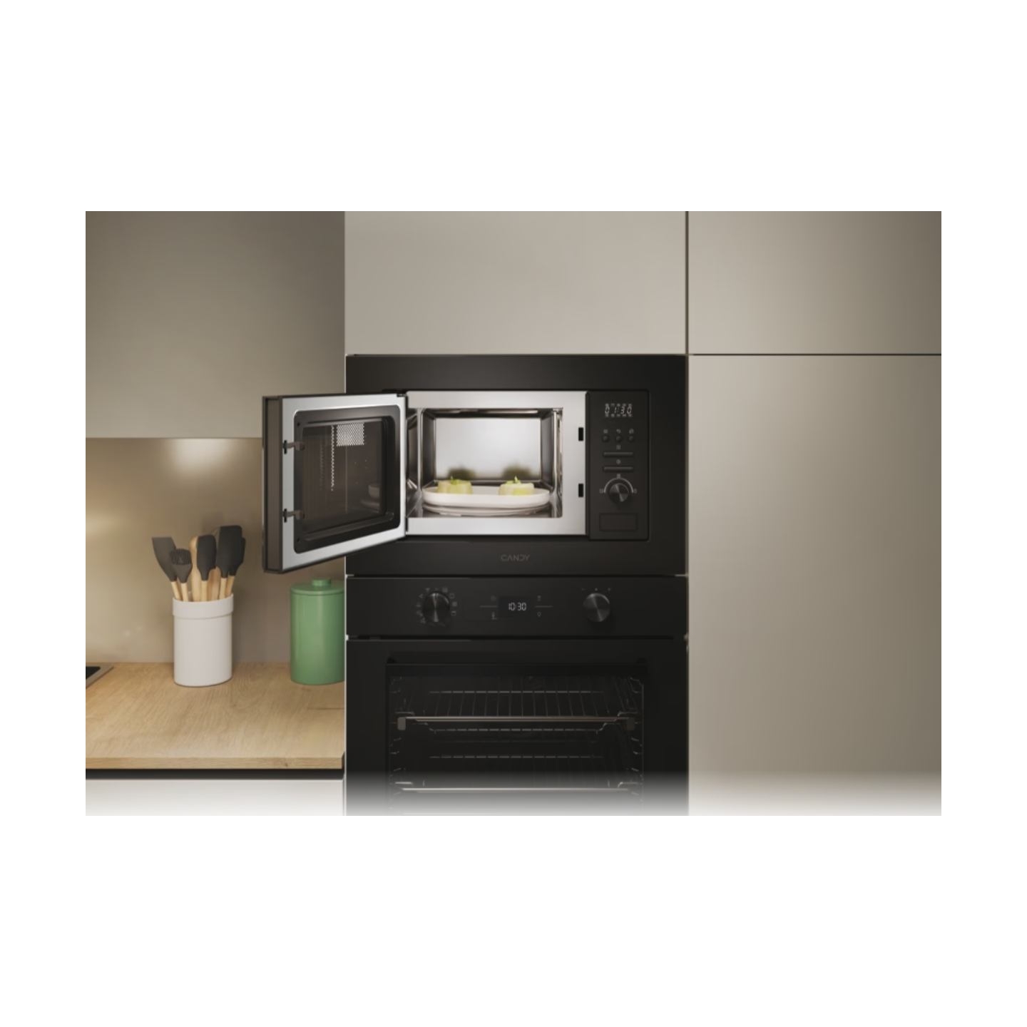 Candy Microwave oven with Grill | CA20FMW7NB | Built-in | 20 L | 1000 W | Grill | Black