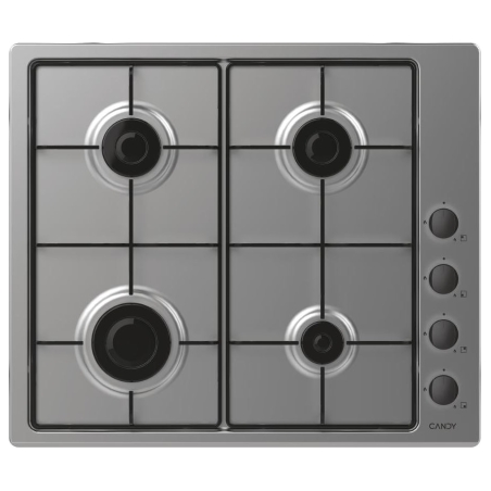 Candy Hob | Idea CHW6LBX/4U2 | Gas | Number of burners/cooking zones 4 | Knob | Stainless Steel
