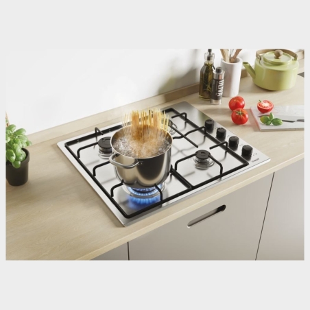 Candy Hob | Idea CHW6LBX/4U2 | Gas | Number of burners/cooking zones 4 | Knob | Stainless Steel
