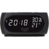 Adler | Clock with Thermometer | AD 1186 | Black