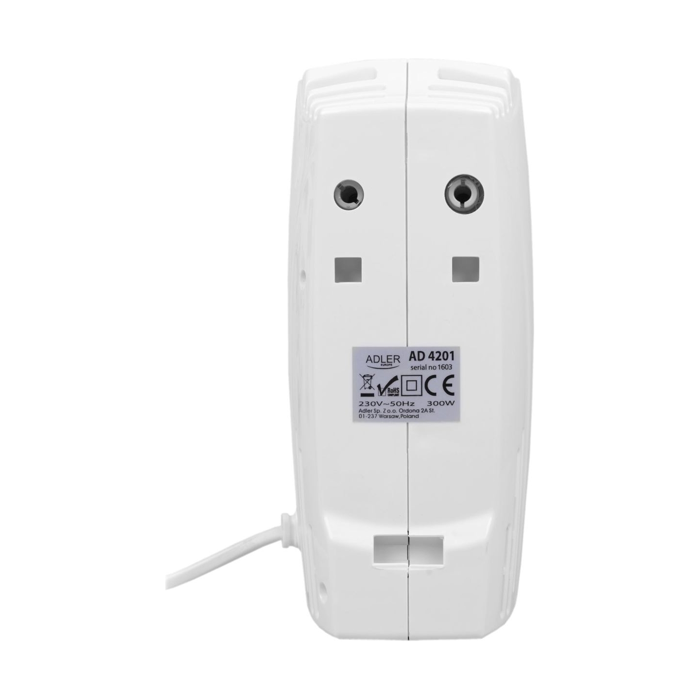 Adler | Mixer | AD 4201 g | Hand Mixer | 300 W | Number of speeds 5 | Turbo mode | White