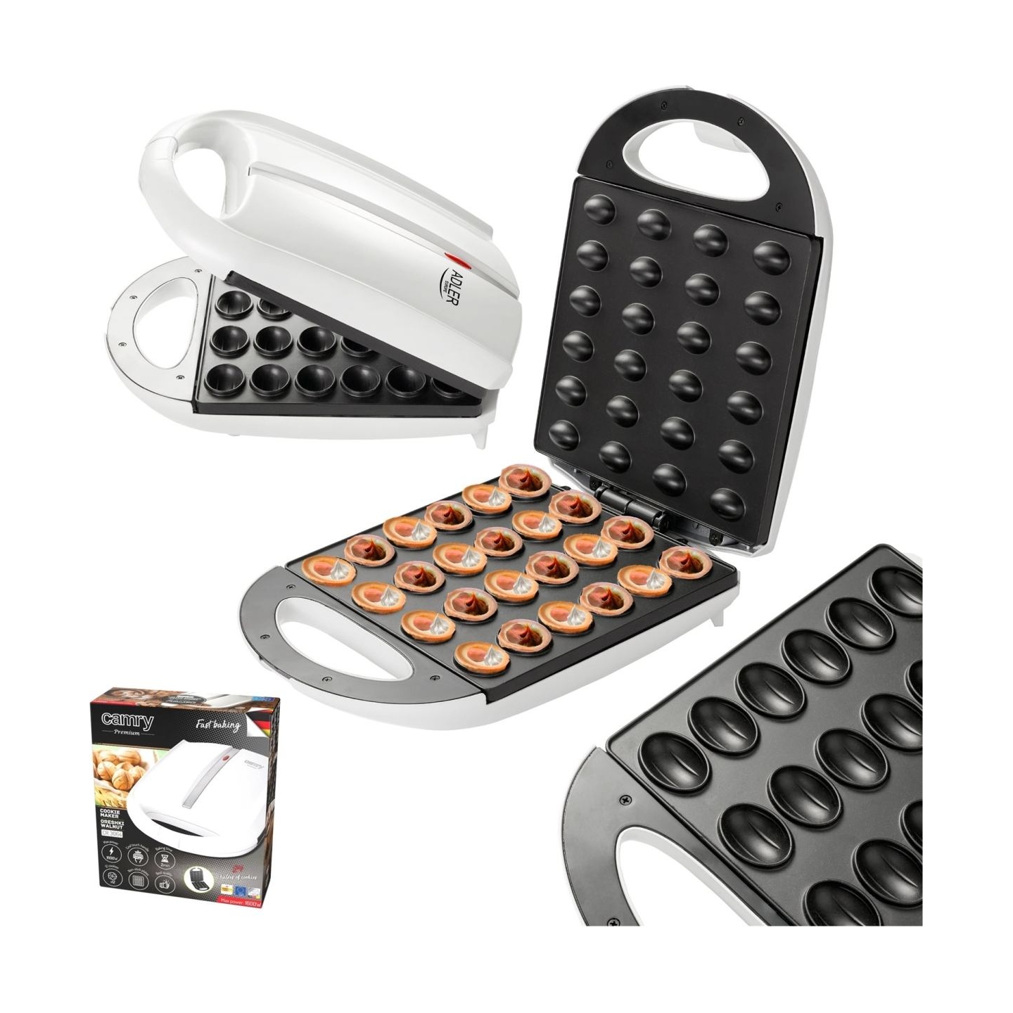 Adler | Nut maker | AD 3039 | Nut maker | 1600 W | Number of pastry 24 | Nuts