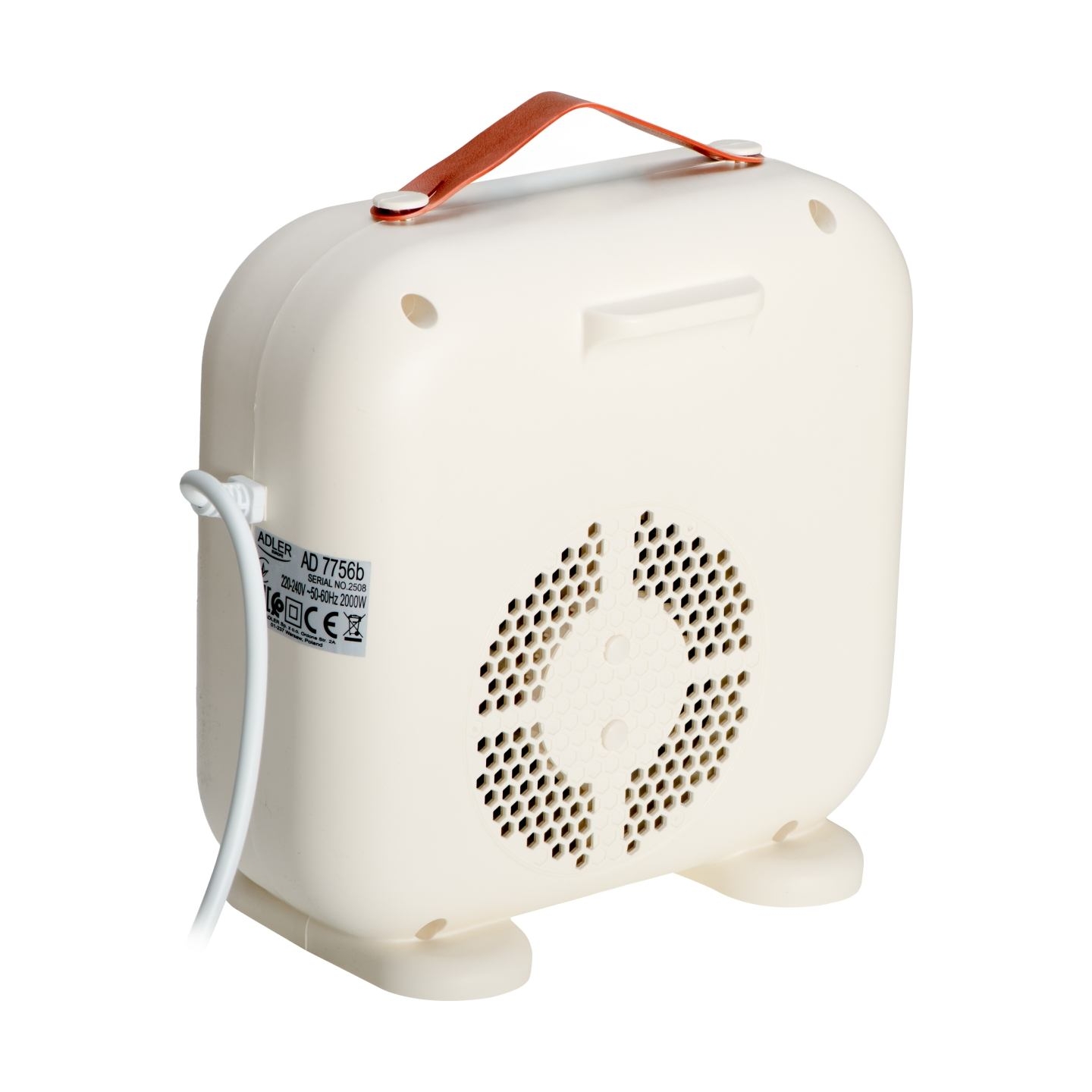 Adler LED Fan Heater with Remote Control | AD 7756 | Fan heater | 2000 W | Beige | IPX0
