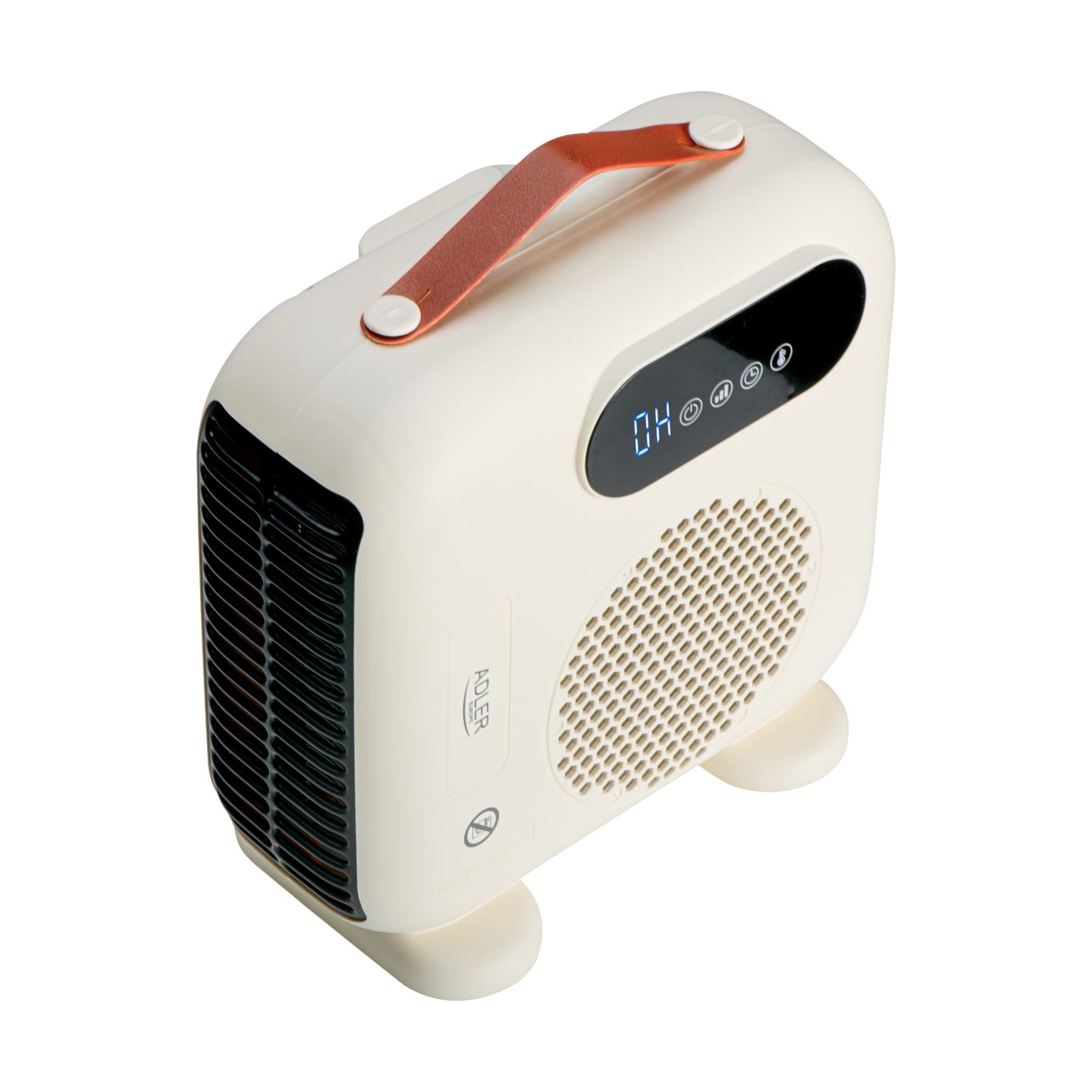 Adler LED Fan Heater with Remote Control | AD 7756 | Fan heater | 2000 W | Beige | IPX0