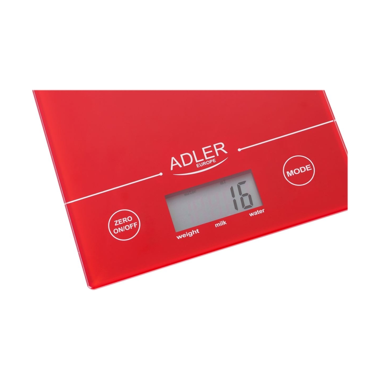 Adler | Kitchen scales | AD 3138 | Maximum weight (capacity) 5 kg | Graduation 1 g | Red