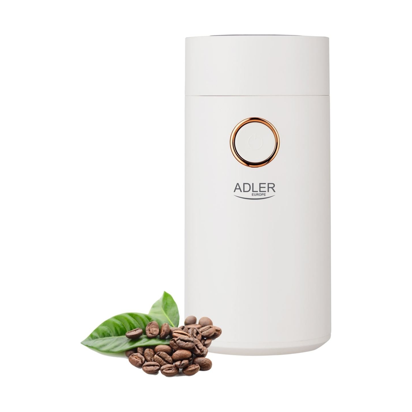 Adler | Coffee grinder | AD4446wg | 150 W | Coffee beans capacity 75 g | Lid safety switch | White