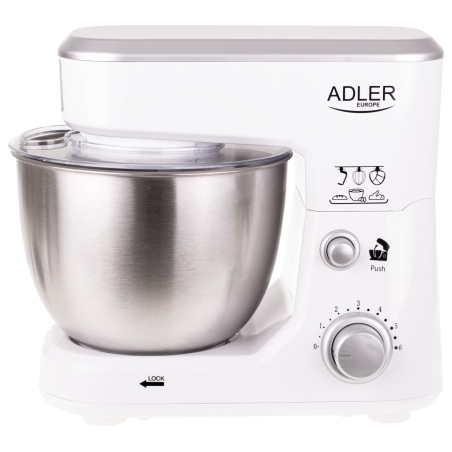 Adler | AD 4216 | 1000 W | Number of speeds 6 | Bowl capacity 4 L | White