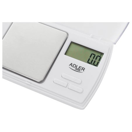 Adler | Precision scale | AD 3161 | Maximum weight (capacity) 0.5 kg | Accuracy 0.01 g | White