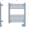 Adler LED Electric Bathroom Radiator | AD 7823 | Radiator | 400 W | White | IP24