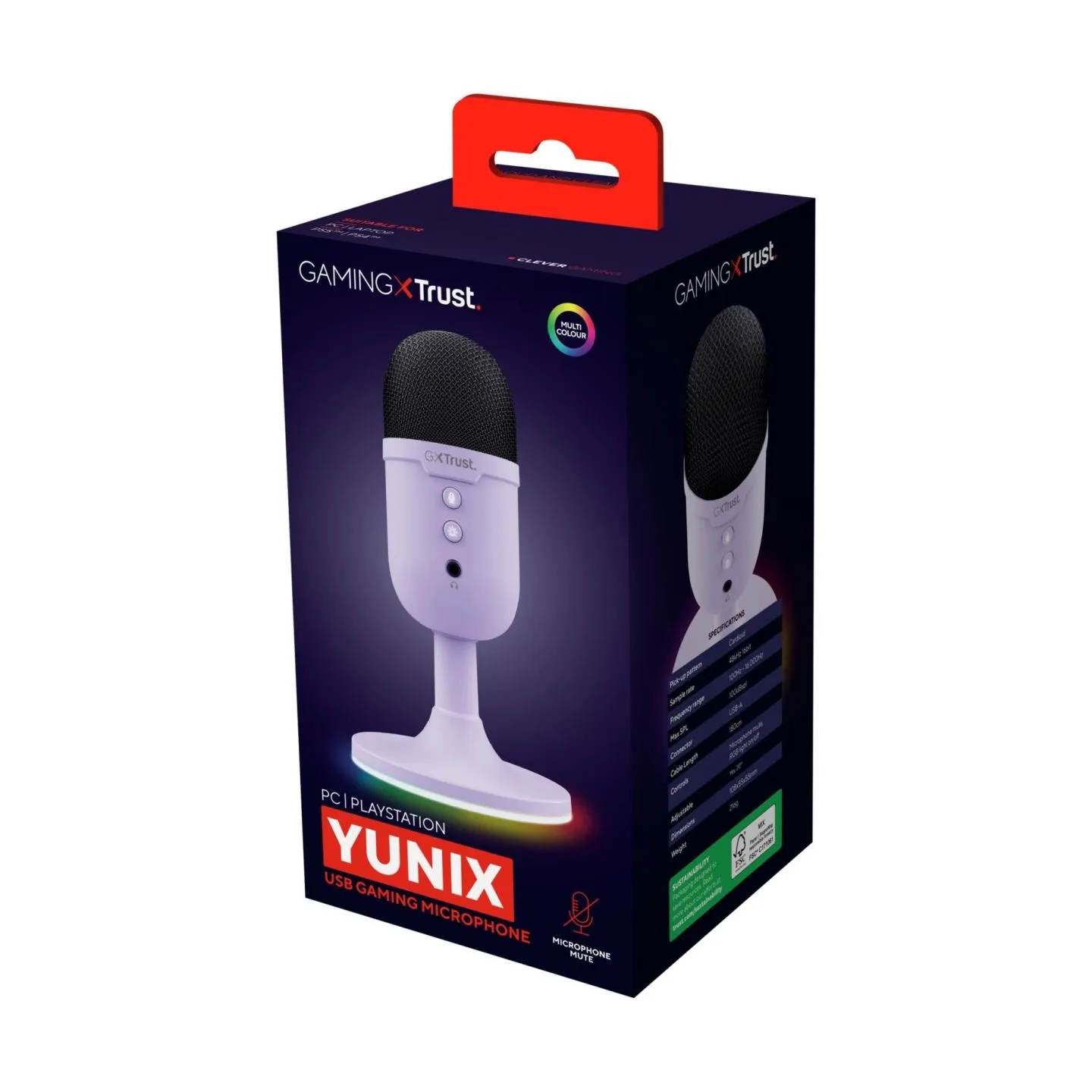 Trust MICROPHONE GXT234P YUNIX USB/PURPLE 25375 TRUST