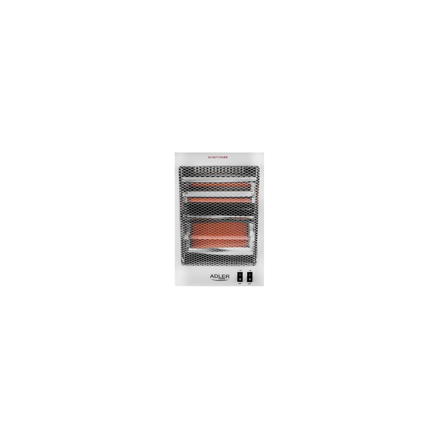 Adler | Heater | AD 7709 | Halogen Heater | 800 W | Number of power levels 2 | White