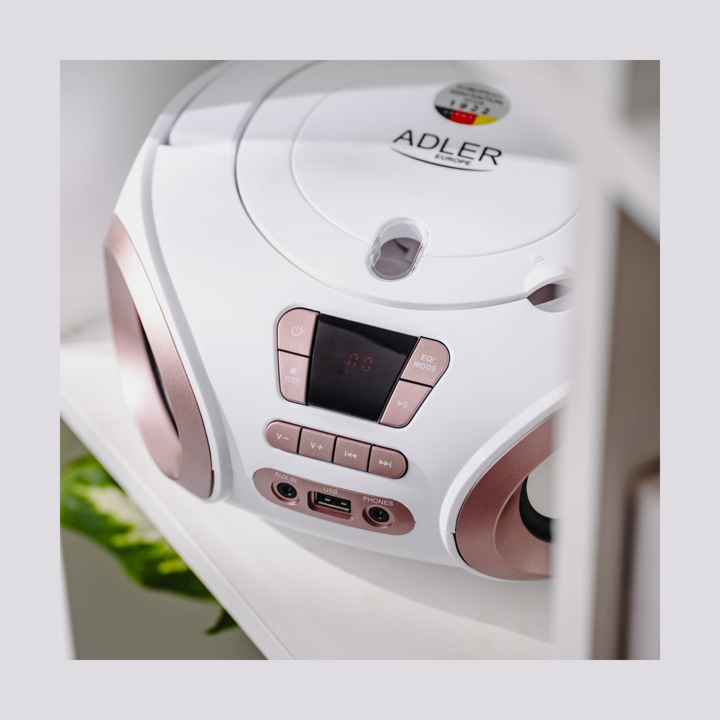 Adler | CD-MP3 Boombox | AD 1181 | Speakers | USB connectivity | FM