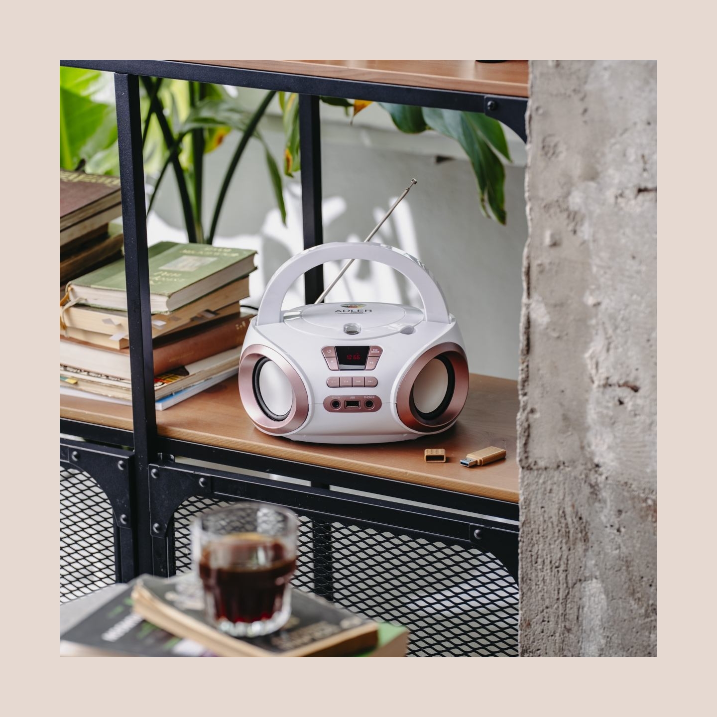 Adler | CD-MP3 Boombox | AD 1181 | Speakers | USB connectivity | FM