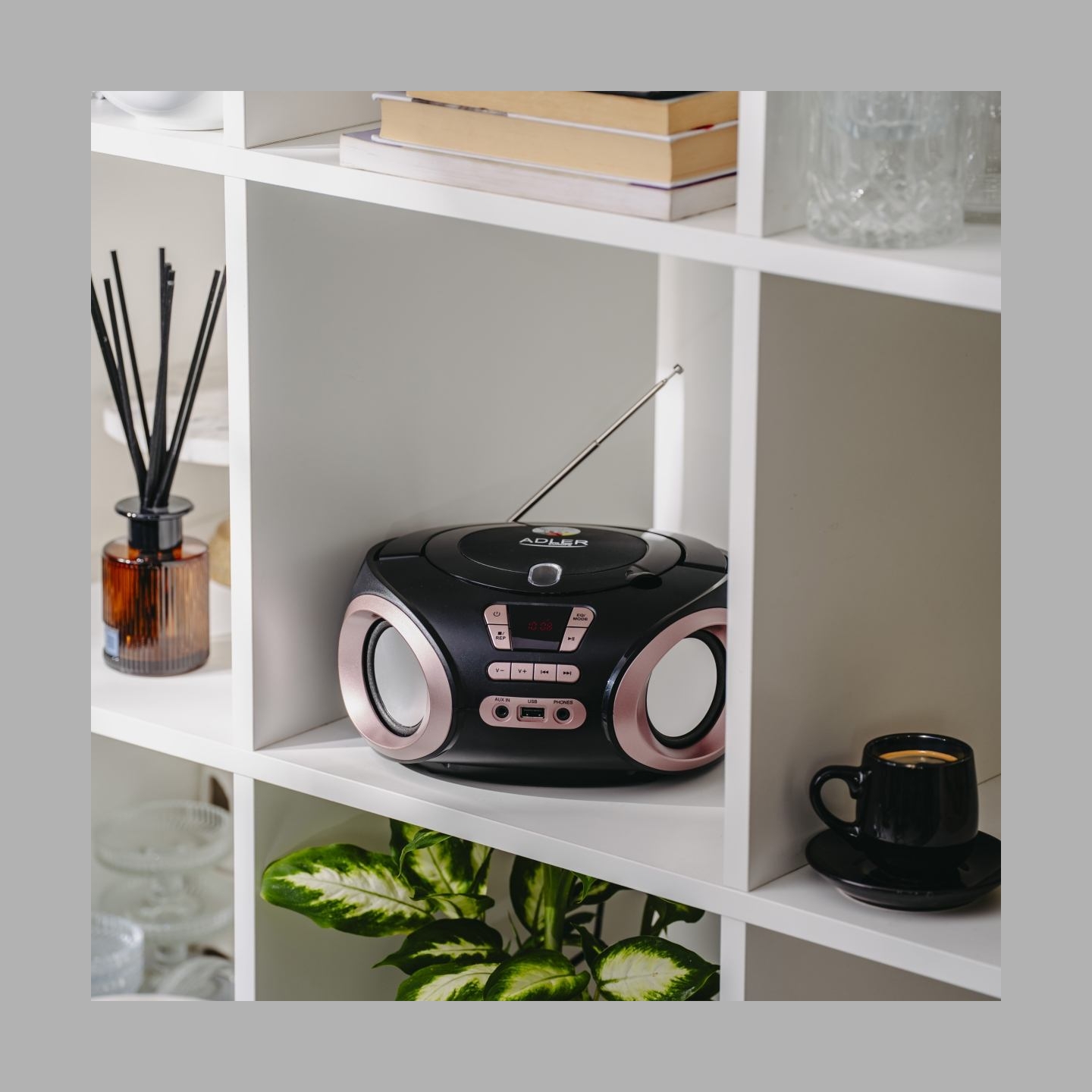 Adler | CD-MP3 Boombox | AD 1181 | Speakers | USB connectivity | FM