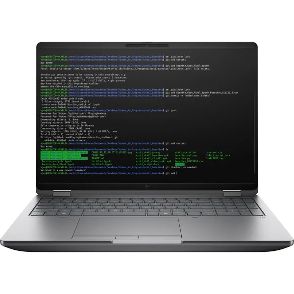 HP ZBook Fury G1i Mobile Workstation 16 - Ultra 9-285HX, 64GB, 1TB SSD, RTX PRO 3000 Blackwell 12GB, 16 WQXGA 400-nit 120Hz AG, 