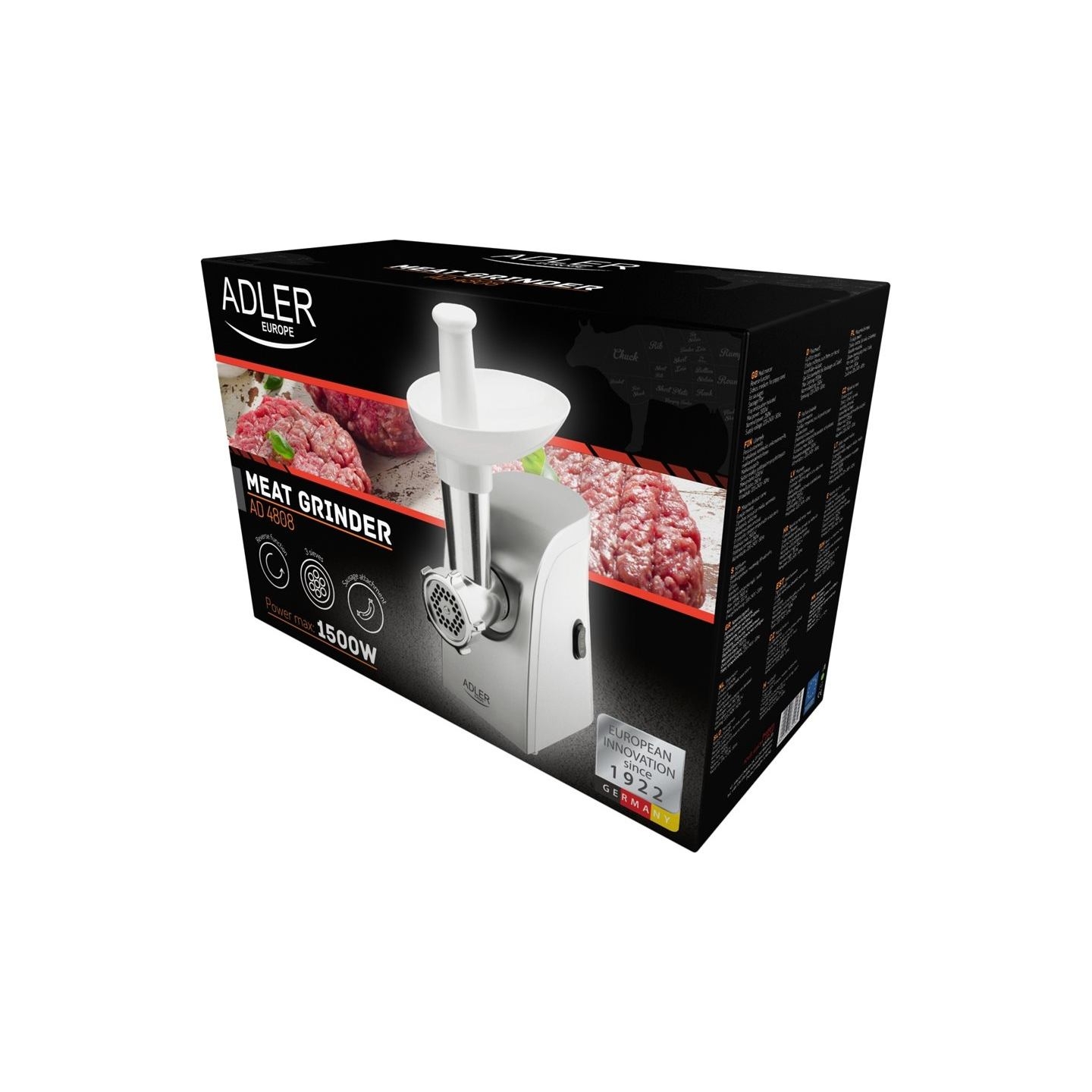 Adler | Meat mincer | AD 4808 | White | 350 W