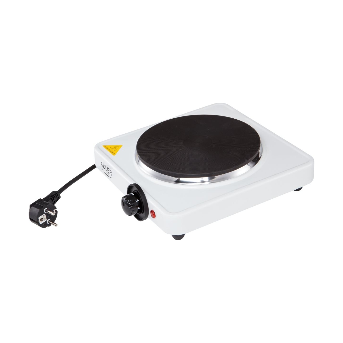 Adler | Free standing table hob | AD 6503 | Number of burners/cooking zones 1 | White | Electric