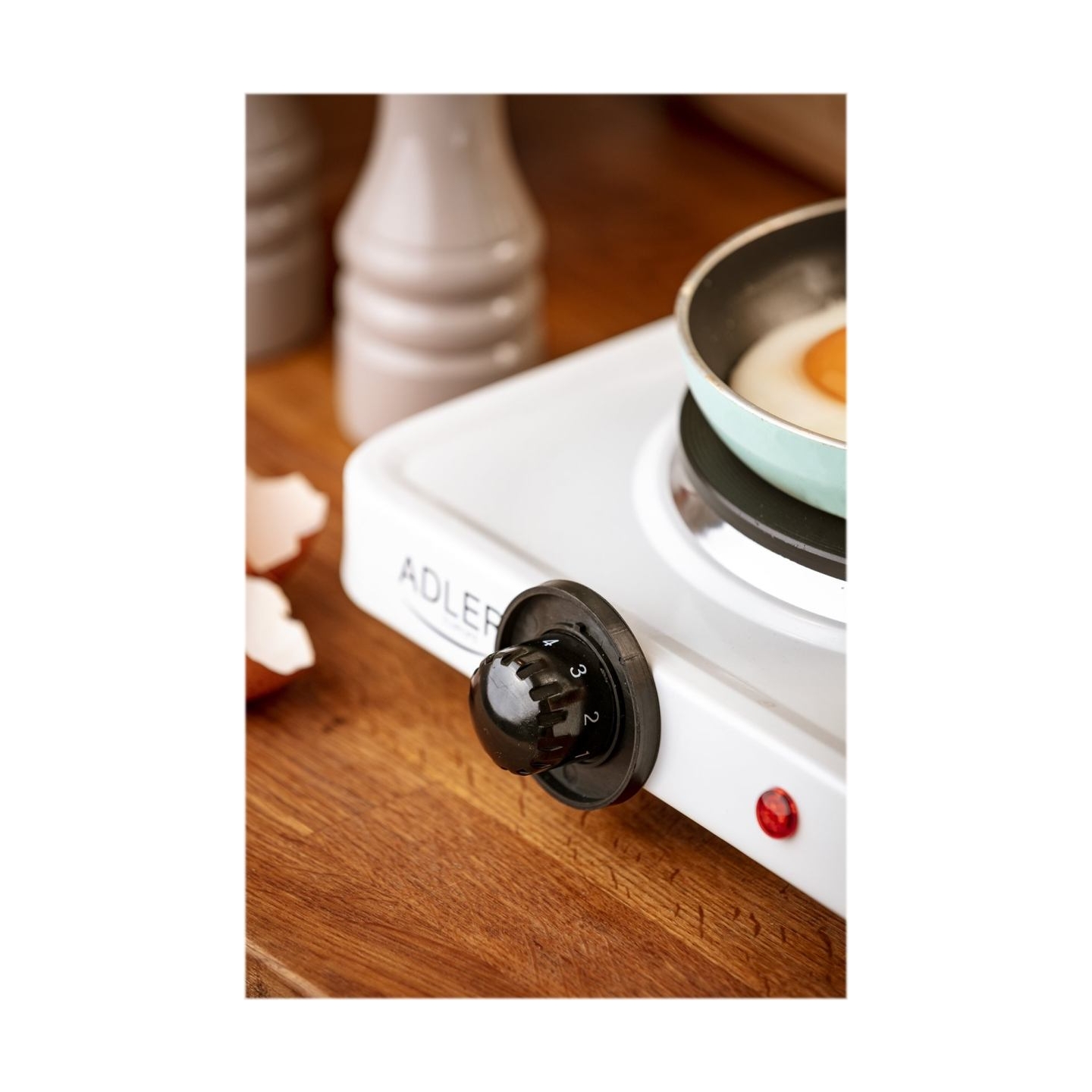 Adler | Free standing table hob | AD 6503 | Number of burners/cooking zones 1 | White | Electric