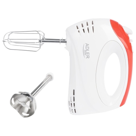 Adler | Mixer | AD 4212 | Hand Mixer | 300 W | Number of speeds 5 | Turbo mode | White