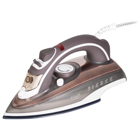 Adler | Iron | AD 5030 | Steam Iron | 3000 W | Water tank capacity 310 ml | Continuous steam 20 g/min | Brown