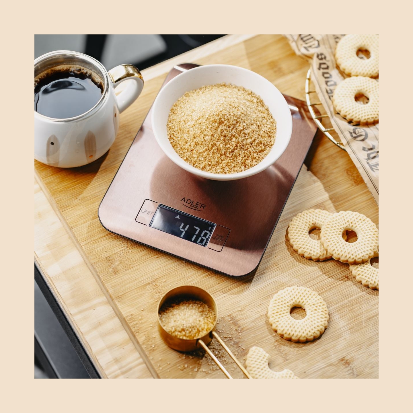 Adler Kitchen Scale | AD 3183c | Graduation 1 g | Copper