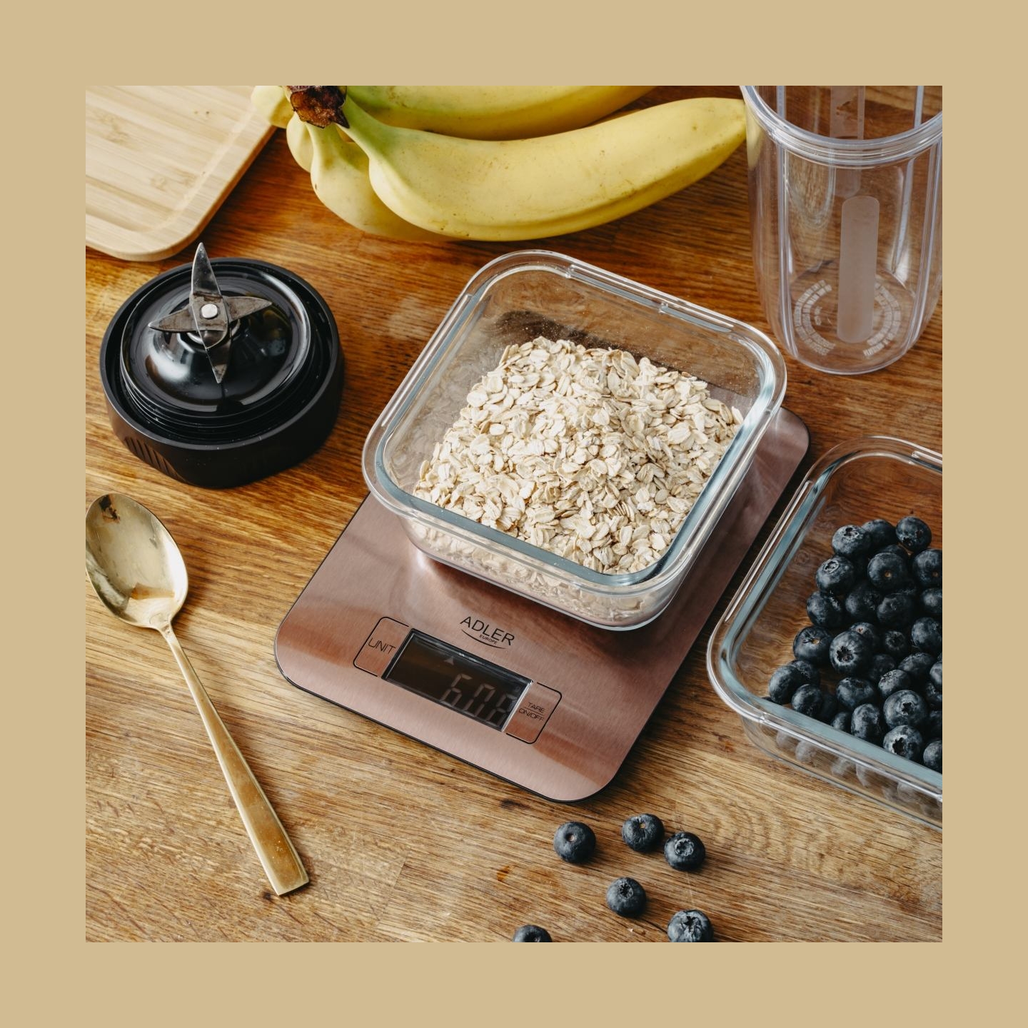 Adler Kitchen Scale | AD 3183c | Graduation 1 g | Copper