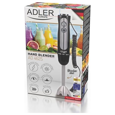Adler | Hand blender | AD 4625b | Hand Blender | 850 W | Number of speeds 5 | Turbo mode | Black