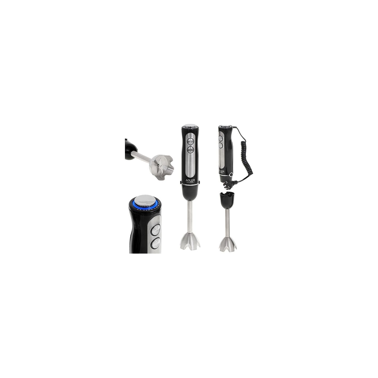 Adler | Hand blender | AD 4625b | Hand Blender | 850 W | Number of speeds 5 | Turbo mode | Black