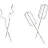 Adler | Hand mixer | AD 4225 | Hand Mixer | 300 W | Number of speeds 5 | Turbo mode | Stainless steel