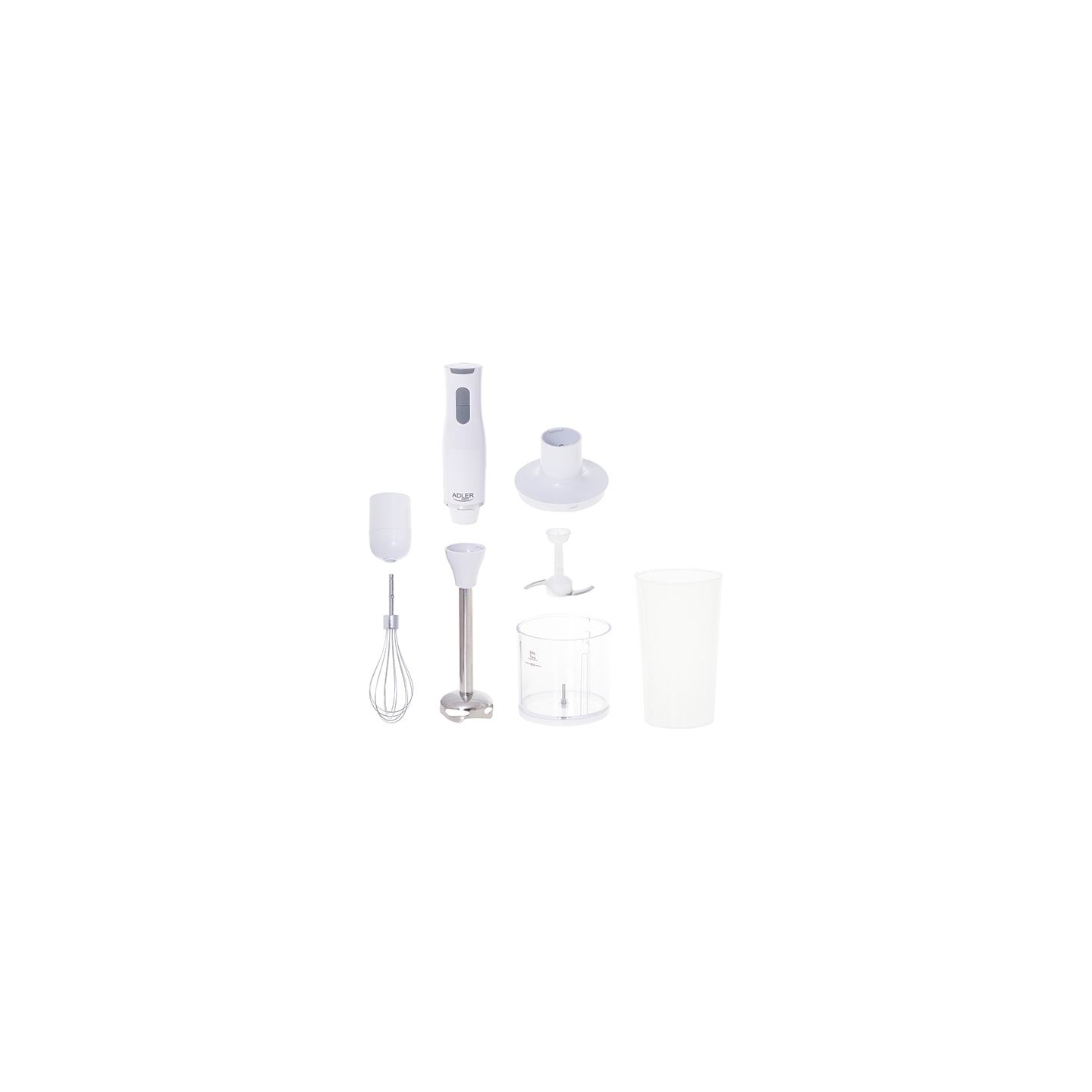 Adler | Hand blender set | AD 4620 | Hand Blender | 800 W | Number of speeds 2 | Chopper | White