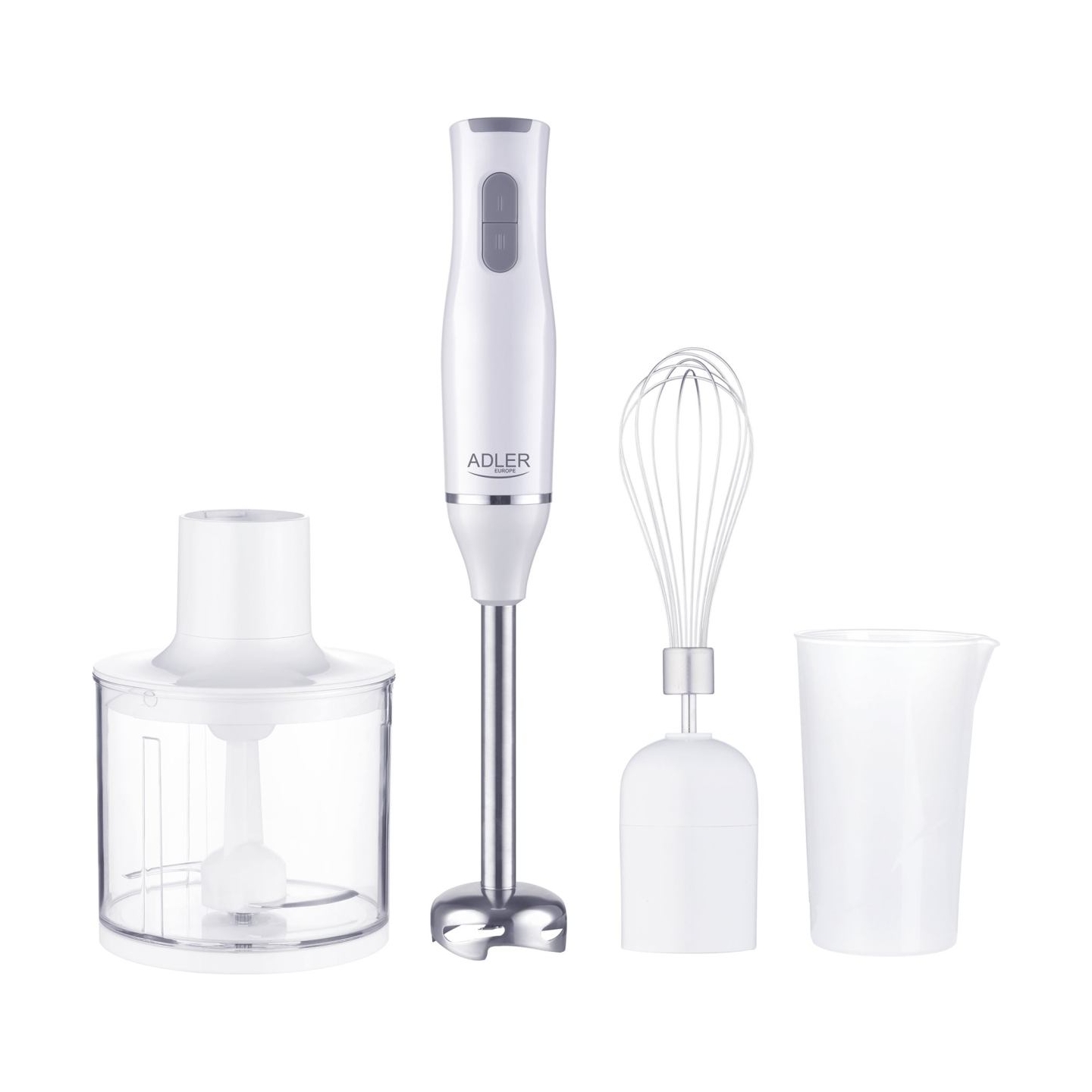 Adler | Hand blender set | AD 4620 | Hand Blender | 800 W | Number of speeds 2 | Chopper | White