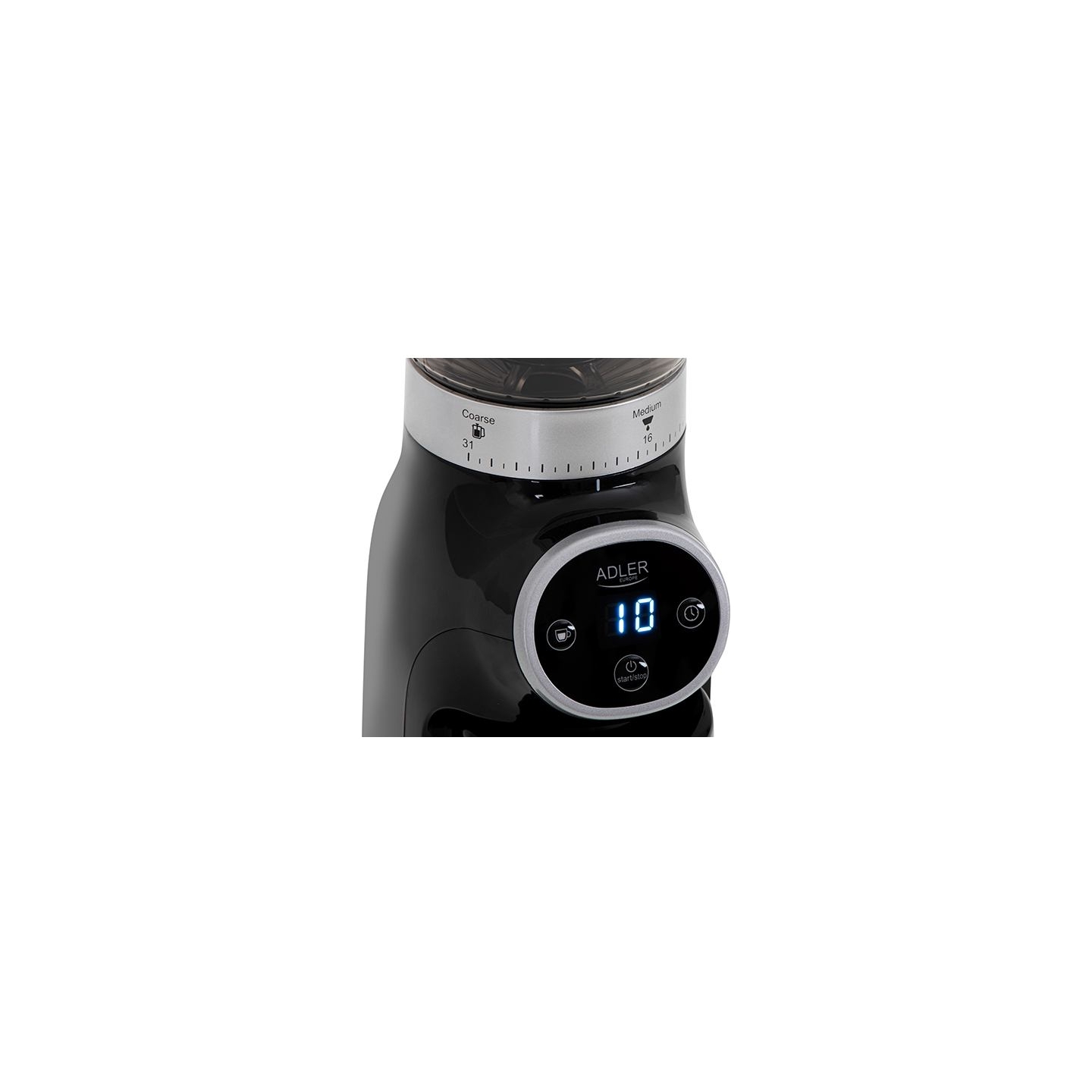 Adler | Coffee Grinder | AD 4450 Burr | 300 W | Coffee beans capacity 300 g | Number of cups 1-10 pc(s) | Black
