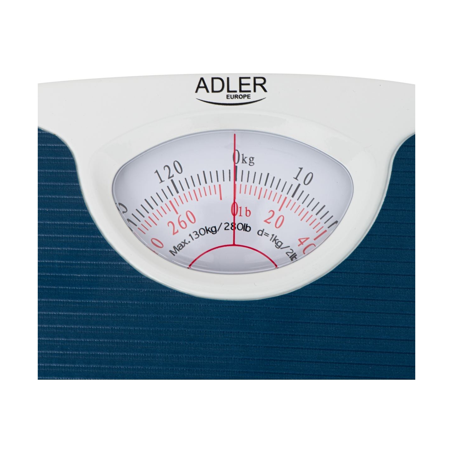 Adler | Mechanical bathroom scale | AD 8151b | Maximum weight (capacity) 130 kg | Accuracy 1000 g | Blue/White