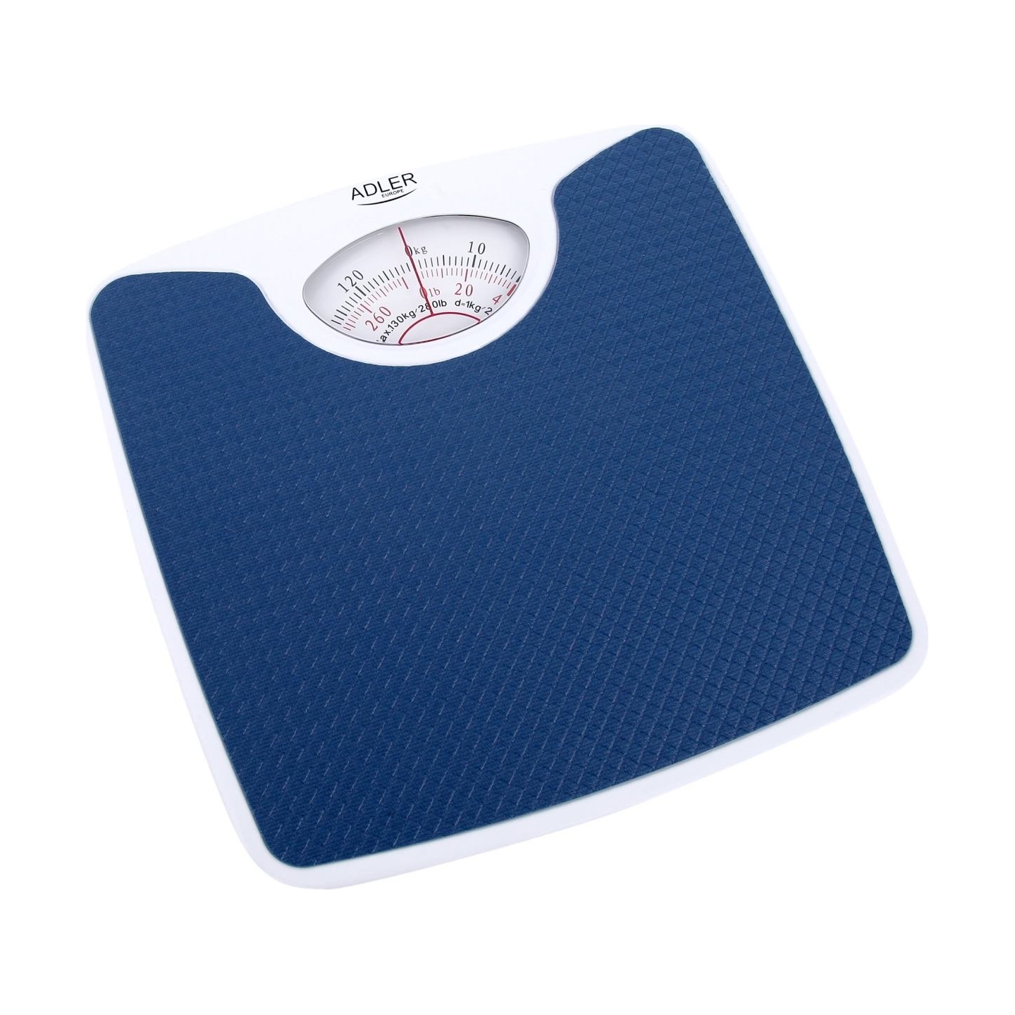 Adler | Mechanical bathroom scale | AD 8151b | Maximum weight (capacity) 130 kg | Accuracy 1000 g | Blue/White