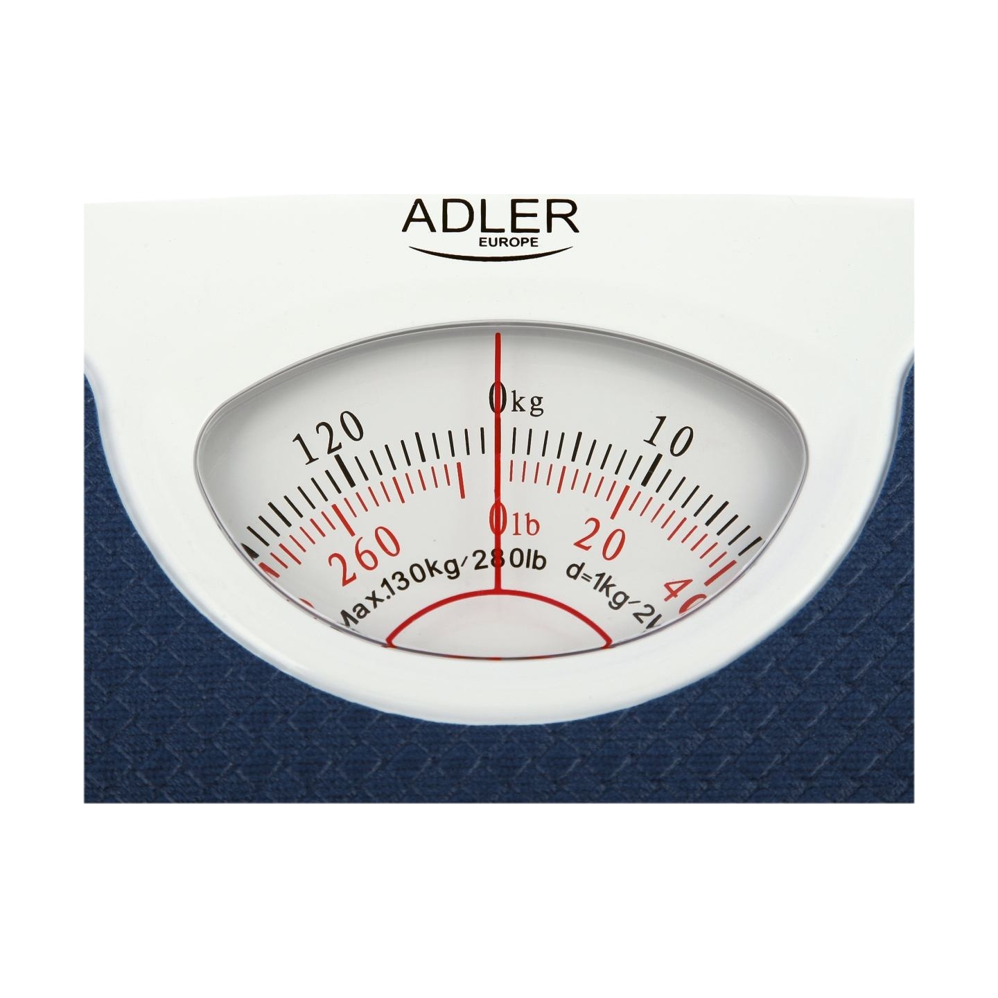 Adler | Mechanical bathroom scale | AD 8151b | Maximum weight (capacity) 130 kg | Accuracy 1000 g | Blue/White