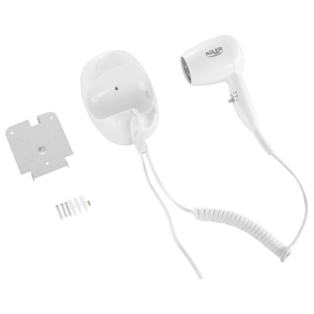 Adler | Hair dryer for hotel and swimming pool | AD 2252 | 1600 W | Number of temperature settings 2 | White