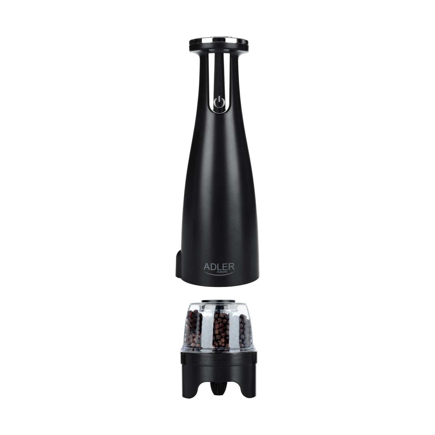 Adler | Electric Salt and pepper grinder | AD 4449b | Housing material ABS plastic | 7 W | Lithium | Matte Black