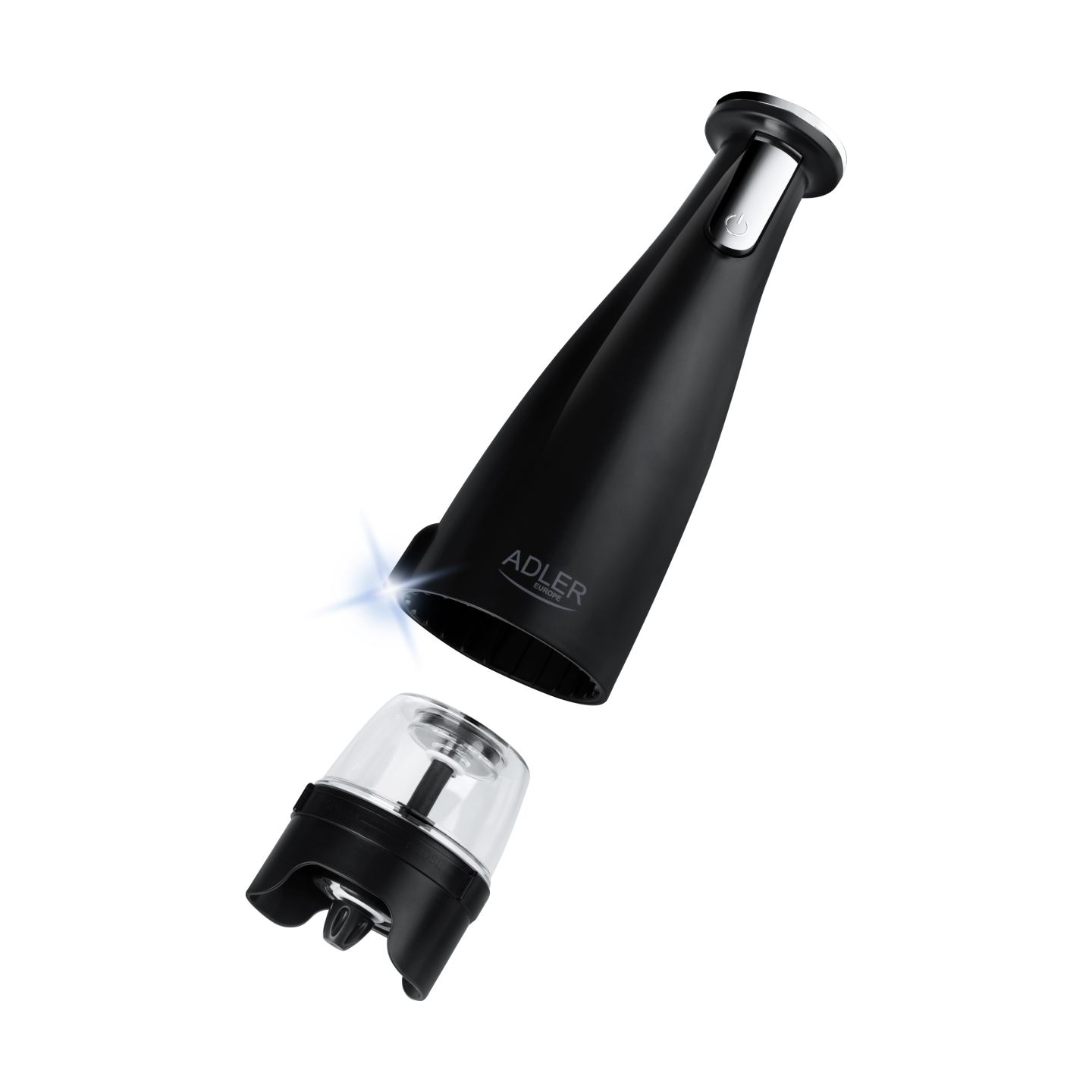 Adler | Electric Salt and pepper grinder | AD 4449b | Housing material ABS plastic | 7 W | Lithium | Matte Black