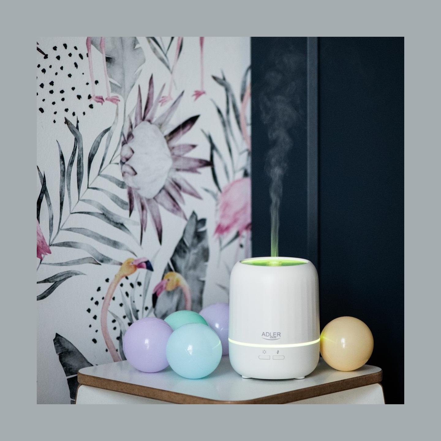 Adler | Ultrasonic aroma diffuser 3in1 | AD 7968 | Ultrasonic | Suitable for rooms up to 25 m² | White