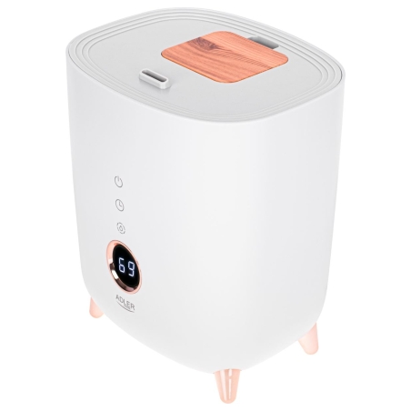 Adler | AD 7972 | Humidifier | 23 W | Water tank capacity 4 L | Suitable for rooms up to 35 m² | Ultrasonic | Humidification cap
