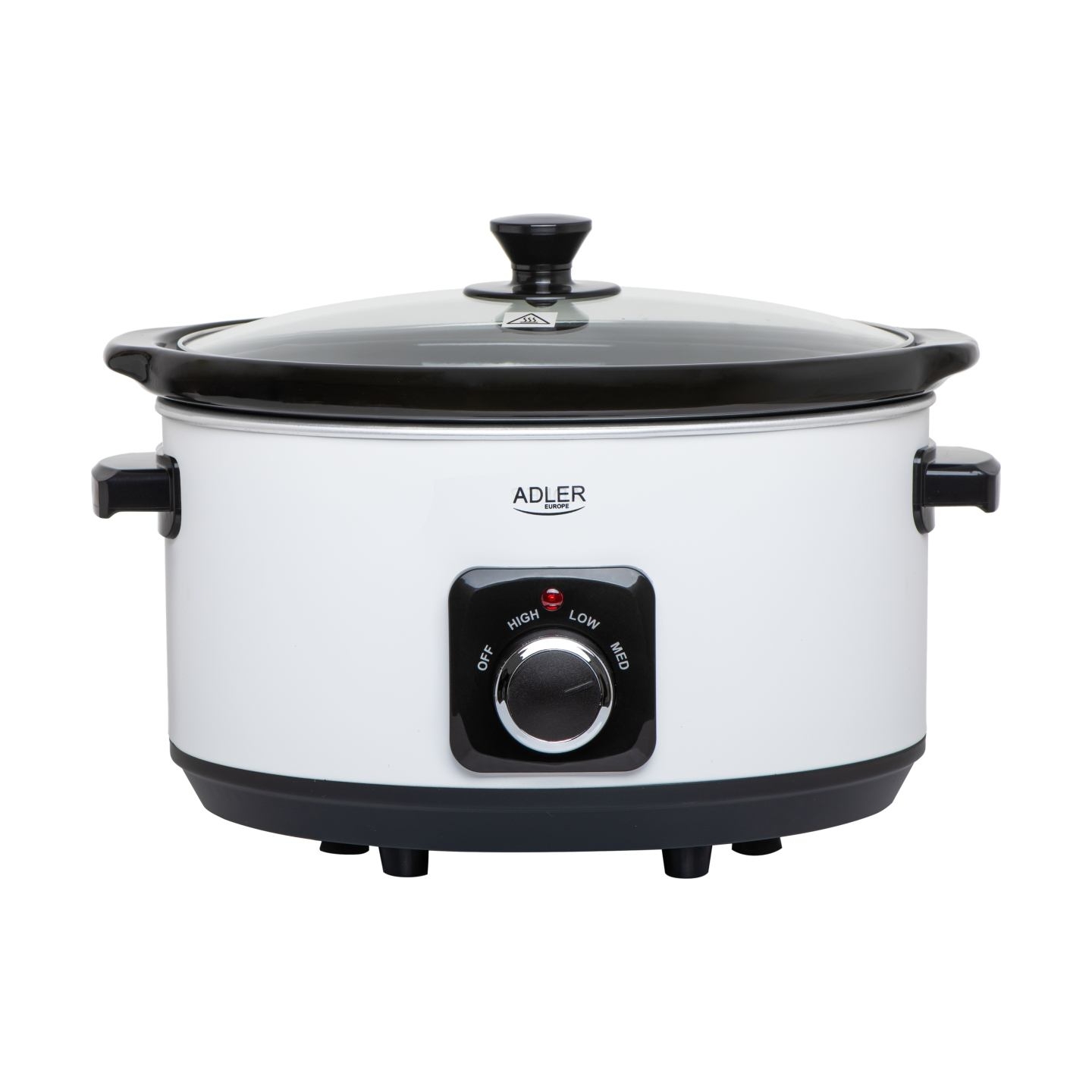 Adler | Slow Cooker | AD 6413w | 290 W | 5.8 L | Number of programs 3 | White