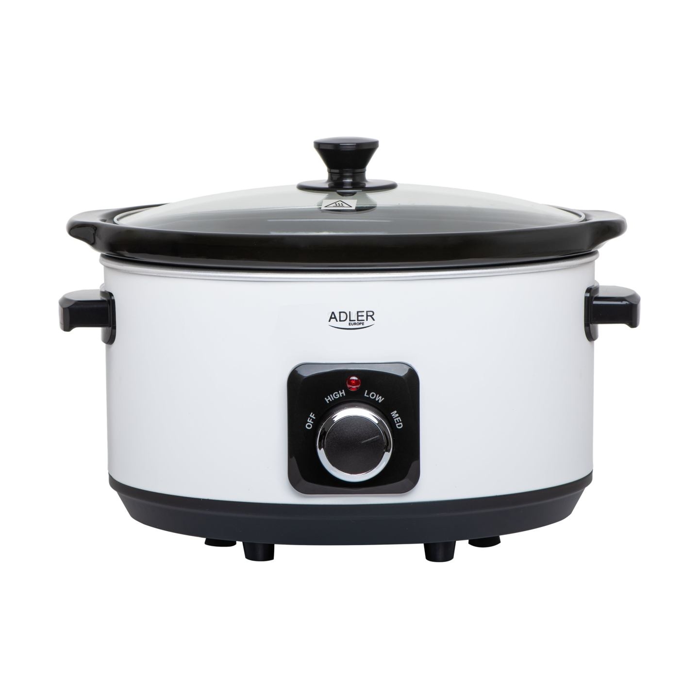 Adler | Slow Cooker | AD 6413w | 290 W | 5.8 L | Number of programs 3 | White